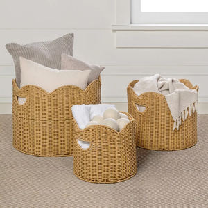 Premium Rattan Basket Handmade Natural <b>Storage</b> Organizer Best Seller Eco Friendly Home Decor Multi Use Supplier - Product Image 4