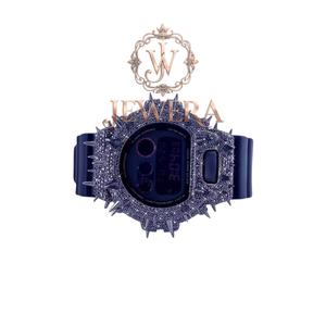 Most Selling Fully Iced Out Moissanite Purple Rubber Diamond <b>Watch</b> <b>for</b> Street Style Weddings and Trendy Gifting <b>for</b> Sale - Product Image 2