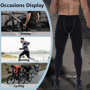 Leggings de compression pour hommes, best-sellers, pour la course à pied, vêtements de sport, séchage rapide, vêtements de fitness, collants d'entraînement - Product Image 5