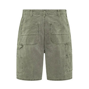 Shorts en jean rose uni pour homme, 100 % coton, style hip-hop, délavé, haute qualité, pour l'été - Product Image 3