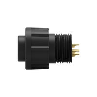 Adaptateur automobile mâle 4A avec boîtier en nylon étanche IP67, câble moulé en laiton 5 broches taille B, modèle WP-05M2-153-11