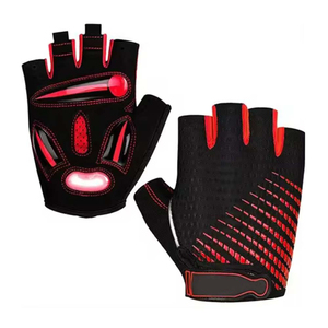 Gants de cyclisme ergonomiques à demi-doigts avec grip en silicone, absorbant les chocs, pour la course sur route - Product Image 5