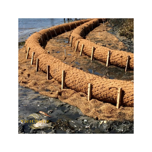 Vietchoice Kaito Model 100% Coconut Fiber Coir <b>Log</b> 20-30cm Diameter Biodegradable Mulch Roll for Agriculture Erosion Control - Product Image 5