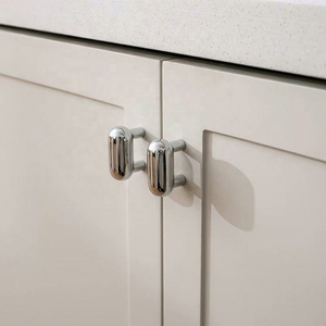 Excellent bouton de meuble en laiton, poignée de meuble durable au design épuré pour cuisine, commode, armoire, quincaillerie nickel poli - Product Image 4