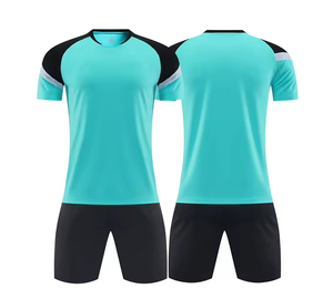 Conjunto de Camiseta y Pantalones Cortos Deportivos para Hombre, Transpirables, Sublimados, sin Mangas, con Cuello en V y Bloques de Color, Uniforme de Entrenamiento de Verano - Product Image 5
