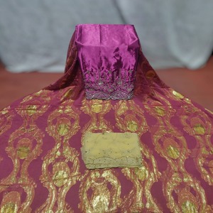 Tela de Chifón Jacquard Somalí de Alta Calidad, Moderna y Lujosa, con Cuentas, Estilo Fransawi, Diseño Geométrico, para Vestidos de Niñas - Product Image 1