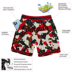 Wholesale Customized Sublimation Shorts 100% Polyester Sports Team Shorts <b>Custom</b> Club Shorts Training Shorts Personalized Print - Product Image 5