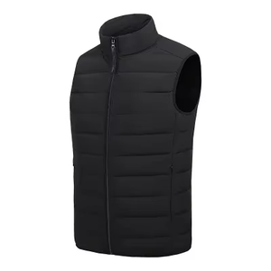 Wholesale High Quality Plus Size <b>Men's</b> Vests <b>Waistcoats</b> <b>Grey</b> Duck Down Filling <b>Men's</b> Puffer Vest <b>Men's</b> Puffer Vest - Product Image 2