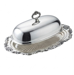 Mantequillera de Cocina Plateada de Acero Inoxidable, Mantequillera de Sobremesa de Último Diseño - Product Image 3