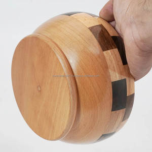 Bol de fil en bois Conception ronde simple pour tricoter à la main 3mm d'épaisseur Guide complet magnifique de Humran Export depuis l'Inde - Product Image 2