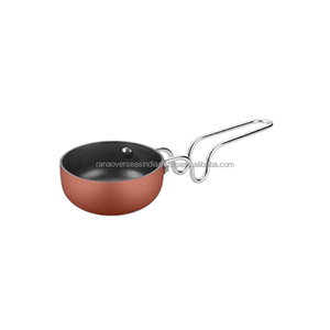 High Quality Stainless Steel Non Stick Tadka <b>Pan</b> With Handle for Indian Cooking At Budget Friendly Prices From Trusted Supplier - Product Image 6