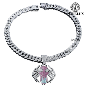 Collar de cadena cubana tipo tenis, el más vendido, para hombres y mujeres, ideal para fiestas y bodas, disponible a un precio razonable. - Product Image 2