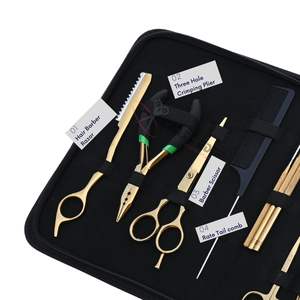 Kit Profesional para Estilistas de Extensiones de Cabello: Alicates de Presión para Tap-In, Crimpadora de Cuentas Planas, Gancho para Anillas, Mini Tijeras, Anillo de Seccionamiento - Product Image 3