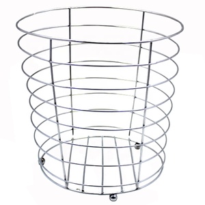 Latest 2022 <b>Round</b> Shaped Nickel Coated Designer Grey Color Metal Food <b>Basket</b> Classic Design Fruit <b>Basket</b> - Product Image 6