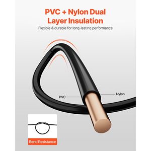 Cavo Elettrico in Rame OFC 12 AWG per Edilizia, Solido THHN con Guaina in Nylon, Isolamento in PVC, 100% Rame, 600 Volt, Grado H - Product Image 5