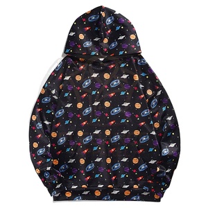 Sudadera con capucha de sublimación de poliéster de la más alta calidad para hombres, nueva moda impresión completa último diseño OEM/ODM sudadera a granel impresa en 3D - Product Image 1