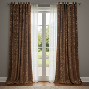 4x9 Feet Foil Velvet Classic Style <b>Window</b> Curtain Panel Full <b>Light</b> Shading Machine Washable All-Season Curtains Valances - Product Image 3