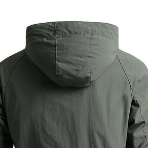 Veste de chasse en toile imperméable, coupe-vent et respirante pour homme, grande taille, avec capuche, fermeture éclair, col montant, style streetwear hiver, Pakistan - Product Image 6