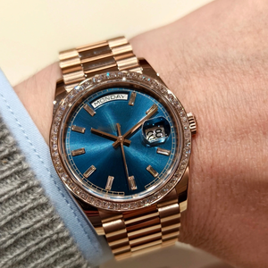 Reloj de Diseño de Lujo Sk C Factory 904L, 36 mm, Oro Rosa, Diamantes, Mecánico, de Alta Calidad, Luminoso - Product Image 2