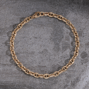 Yellow Gold Plated Engraved Link <b>Bracelet</b> Vintage Floral Pattern Chain <b>Bracelet</b> for <b>Men</b> and Women - Product Image 2
