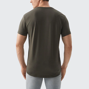 Camiseta Deportiva para Hombre, Talla Americana, Personalizada, Resistente al Agua y a las Manchas, de Poliéster/Algodón, Corte Ajustado, Tejido de Secado Rápido, Tallas Grandes, Elegante - Product Image 5