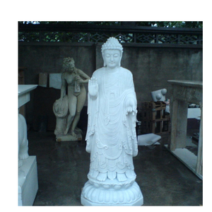 รูปปั้นพระโพธิสัตว์กวนอิมแกะสลักด้วยมือจากหินอ่อนสีขาว เป็นมิตรกับสิ่งแวดล้อม สไตล์เอเชีย เหมาะสำหรับสวนวัด ขนาดเท่าคนจริง ใช้ตกแต่งอพาร์ทเมนต์หรือกลางแจ้ง - Product Image 4