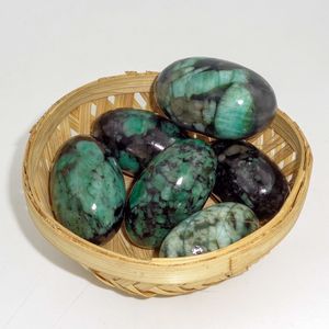 Esmeralda Natural Ovalada, Cristal de Shivlingam Pulido, Piedra Sagrada Verde, Reiki, Meditación, Sanación Espiritual, Decoración, Venta al por Mayor - Product Image 5