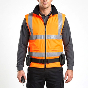 Nuevo Diseño de Chaleco de Trabajo en Venta en Línea, Chaqueta de Trabajo Reflectante con Cierre de Cremallera Frontal para Trabajo al Aire Libre - Product Image 1