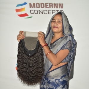 Unprocessed Indian Remy Curly <b>Human</b> <b>Hair</b> Extensions Machine Double Weft HD Lace Curly Wig 100g <b>Weave</b>/Fusion/Clip-in Attachment - Product Image 4