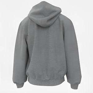 Sudadera con capucha de doble capa con cremallera para hombre, para entrenamiento en el gimnasio en invierno, capa exterior de peso pesado, base de alta densidad - Product Image 4