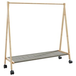 Porte-vêtements en bambou avec finition vernie 41,7 x 13,4 x 41,9 pouces - Product Image 1