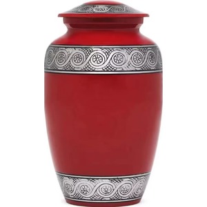 Urnes funéraires en métal peintes à la main, urnes décoratives en gros, urnes funéraires en métal finition mate, style moderne, fournisseur en gros - Product Image 5