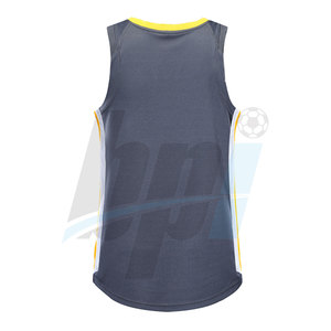 เสื้อบาสเก็ตบอลพิมพ์โลโก้ตามสั่งแบบใหม่ ผ้าโพลีเอสเตอร์ 100% ราคาถูก - Product Image 3