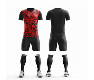 Uniforme Deportivo de Fútbol con Sublimación Completa |   Tallas para Hombres, Mujeres y Jóvenes |   Ropa Deportiva Ligera de Secado Rápido para Entrenamiento - Product Image 1