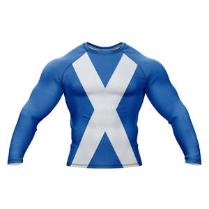 Vente en gros de rashguard de Jiu Jitsu Bjj personnalisé avec logo imprimé en 3D pour hommes, t-shirt de compression respirant Spiderman UPF50+ à manches courtes - Product Image 1