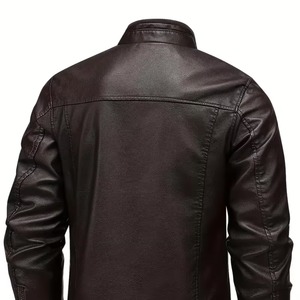 Premium Style Classic Look Durable Men PU Leather <b>Canvas</b> <b>Jackets</b> Camouflage Full Sleeves Stylish Outdoor Waterproof Windproof - Product Image 2