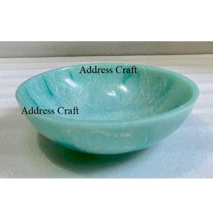 Tazón para Ensalada de Resina Ámbar con Acabado Mate, para Hogar, Hotel, Cocina, Frutos Secos, Dátiles, Ecológico - Product Image 3