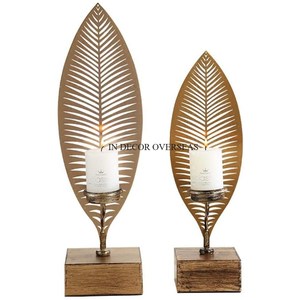 Modern Creative Art Designer Customized Finish Metal <b>Candlestick</b> Holders Set in Brass Copper and <b>Silver</b> Tones for Home Decoratio - Product Image 2