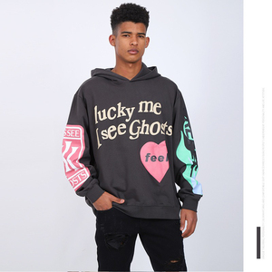 Sweat-shirts de fitness surdimensionnés en polaire, personnalisés, brodés, avec impression par transfert thermique DGT, sérigraphiés, en polyester/coton, pour l'hiver - Product Image 2