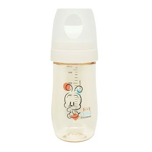 Biberón Bobdog Bebe-Chuchu 270ml Crema-Blanco Anti Cólicos Sin BPA Cuello Ancho Fácil Agarre Tapa de Fácil Apertura Marcas Claras - Product Image 1