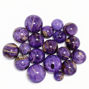 Sphère de cristal de Charoite naturelle polie à la main, boule de pierre précieuse violette pour la méditation, le Reiki, la guérison énergétique des chakras, la décoration Feng Shui - Product Image 1