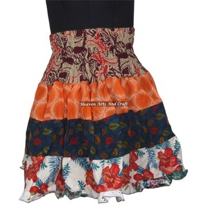 New Boho Fashion Mini Patch <b>Skirt</b> - Summer Fashion Ladies Mini Patch <b>Skirt</b> - Beach Wear Mini Patch <b>Skirt</b> Boho Stylish Multicolor - Product Image 1