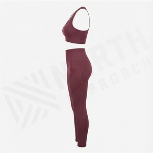 Conjunto Deportivo de Dos Piezas para Yoga sin Costuras para Mujer, Ropa Deportiva para Gimnasio, Ejercicio, Entrenamiento - Product Image 3