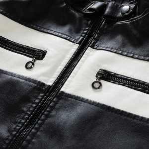 Chaqueta de Cuero Genuino para Motocicleta, Chaqueta de Cuero Resistente para Hombre, Equipo de Motocicleta, Chaquetas de Cuero a la Moda - Product Image 4