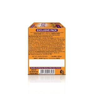 SANTOOR <b>SOAP</b> for BATH for GLOWING SKIN SANDALWOOD and TURMERIC BATH SAP SOFT SKIN MOISTURIZER SKIN WITH NEW FRAGRANCE for EXPORT - Product Image 3