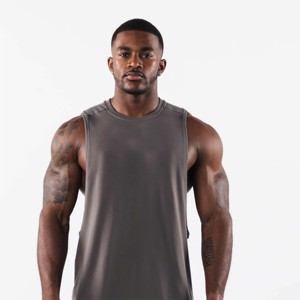Meilleur fabricant de débardeurs de sport pour hommes avec logo personnalisé, tricotés, écologiques, séchage rapide, couleurs personnalisées, imprimés et à bords effilochés - Product Image 3