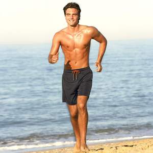 Shorts de bain pour homme, séchage rapide, entrejambe de 5 pouces, avec doublure de compression et poche zippée - Product Image 4