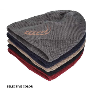 Gorro de punto unisex 2025 al por mayor, de moda, grueso, con forro polar térmico, cortavientos para exteriores, estilo holgado - Product Image 3