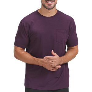 เสื้อยืดคอกลมผู้ชายสีน้ำเงินขาวลายบล็อกถักแบบสบายๆ มีซิปด้านหน้าพร้อมโลโก้ ระบายอากาศได้ดี - Product Image 1