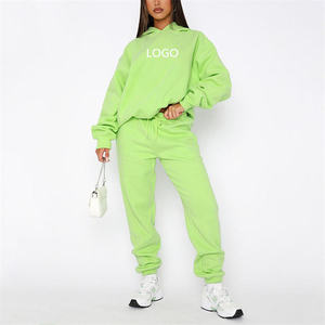 Conjunto Deportivo Personalizado de 2 Piezas para Mujer, Chaqueta con Cremallera y Pantalones Ajustados con Corte de Campana, con Sudadera con Capucha y Pantalones Deportivos - Product Image 6